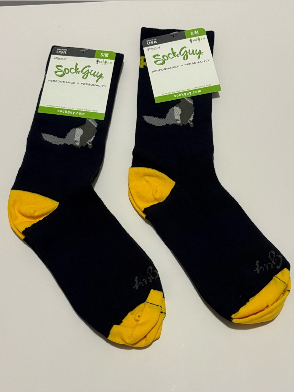 2 Pairs Zot Trot UCI Anteaters UC Irvine Crew Socks S/M Small Medium SockGuy NEW